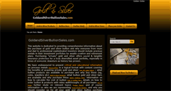 Desktop Screenshot of goldandsilverbullionsales.com