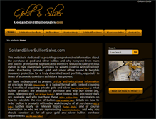 Tablet Screenshot of goldandsilverbullionsales.com